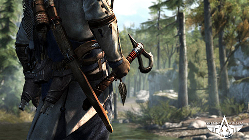 画像ギャラリー No.003のサムネイル画像 / 「Assassin's Creed III」の最新スクリーンショットやアートワーク公開。主人公コナーは二丁拳銃を操りカヌーを乗り回す