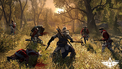 画像ギャラリー No.007のサムネイル画像 / 「Assassin's Creed III」の最新スクリーンショットやアートワーク公開。主人公コナーは二丁拳銃を操りカヌーを乗り回す