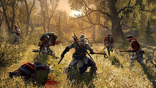 画像ギャラリー No.002のサムネイル画像 / 「Assassin's Creed III」最新エンジンは，1画面に2000体のキャラクターを表示。Wii U版ではタブレットをAnimusとして操作