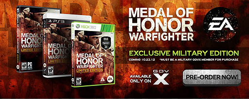 画像ギャラリー No.001のサムネイル画像 / EA，アメリカ軍関係者向け限定版「Medal of Honor: Warfighter: Military Edition」を発表