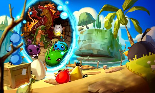 画像ギャラリー No.004のサムネイル画像 / 「パズドラ」が「Angry Birds Epic」とコラボ。レッドやチャックがダンジョンに登場