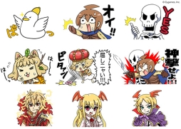 画像ギャラリー No.002のサムネイル画像 / 「神撃のバハムート」のLINEクリエイターズスタンプが本日配信に