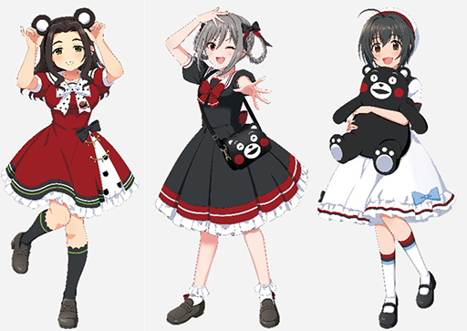 画像ギャラリー No.002のサムネイル画像 / 「アイドルマスター シンデレラガールズ」と熊本県のコラボキャンペーン10月4日から開催。海老原菜帆らがくまモンのアイテムを身に着けて登場