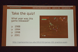 画像ギャラリー No.006のサムネイル画像 / ［GDC 2012］「ゲームの歴史を知ることは，ゲームの今を知ること」。3人の教育者がゲーム史教育の重要性を語ったセッションレポート