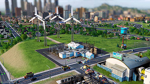 画像ギャラリー No.002のサムネイル画像 / 「SimCity」の最新トレイラーが公開。どのタイプの発電所を設置するかで，都市の見た目が大きく変化