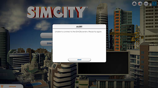 画像ギャラリー No.001のサムネイル画像 / リリース直後からサーバーの不具合が生じている「SimCity」。Electronic Artsが公式メッセージを発表
