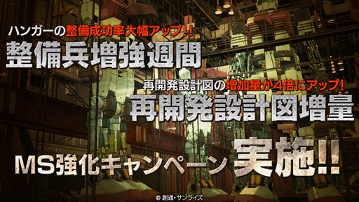 画像ギャラリー No.001のサムネイル画像 / 「ガンダムバトオペ」整備兵増強週間&再開発設計図増量キャンペーンを開催