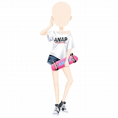画像ギャラリー No.002のサムネイル画像 / 「ガルショ☆」，ファッションブランド“ANAP（アナップ）”とのコラボキャンペーンを本日開始