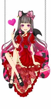 画像ギャラリー No.002のサムネイル画像 / 「プラチナ☆ガール」，小悪魔「ハローキティ」と期間限定でコラボを実施