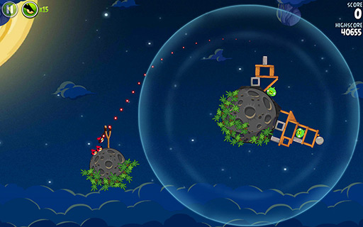 画像ギャラリー No.003のサムネイル画像 / 【PR】「Androidアプリレビュー」第2回:あの「Angry Birds」が宇宙へ! 「Angry Birds Space」は,これまでとひと味違う“重力”に注目のタイトルだ
