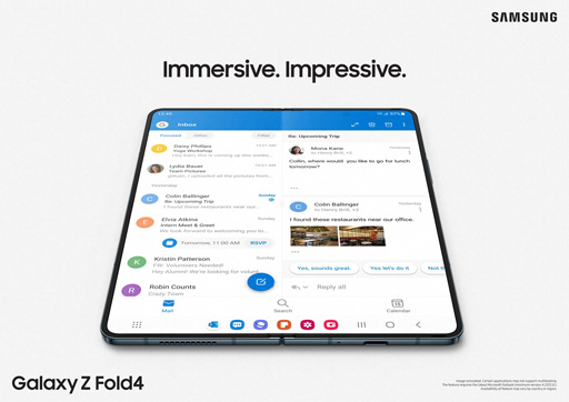 画像ギャラリー No.010のサムネイル画像 / Samsung,折りたたみ式スマホ「Galaxy Z Fold4」を発表。Android 12L搭載で大画面でも使いやすくなった