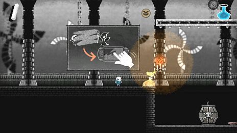 画像ギャラリー No.019のサムネイル画像 / 「Dokuro」，体験版第2弾「ステージ2」が本日配信。テケテケ動く可愛い主人公と一緒に，手強さを増す骨太ギミックに挑戦しよう