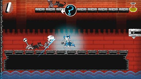 画像ギャラリー No.018のサムネイル画像 / 「Dokuro」，セーブデータが引き継げる体験版の最終章が本日配信。「魔界の厨房」がモチーフのステージ3には「赤チョーク」で火をつけるギミックが登場