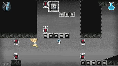 画像ギャラリー No.027のサムネイル画像 / 「Dokuro」，セーブデータが引き継げる体験版の最終章が本日配信。「魔界の厨房」がモチーフのステージ3には「赤チョーク」で火をつけるギミックが登場
