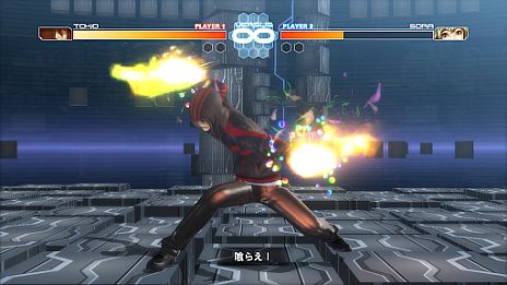 画像ギャラリー No.002のサムネイル画像 / 「ドットハック セカイの向こうに＋Versus Hybrid Pack」，二刀流で切り刻む「サクヤ」と，拳とキックのコンボが炸裂する「トキオ」のプレイ動画が公開