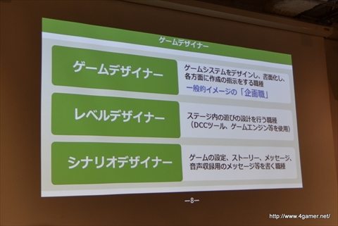 画像ギャラリー No.004のサムネイル画像 / デジタルハリウッド大学でのサイバーコネクトツーの松山 洋氏による講演「ゲームクリエイターの職種と目指し方」をレポート