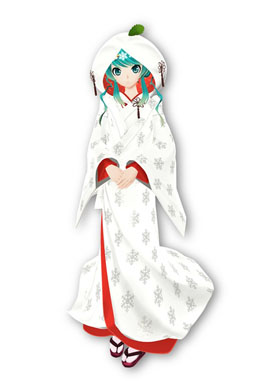 画像ギャラリー No.001のサムネイル画像 / 「初音ミク -Project DIVA f-」最新DLCは白無垢姿のミク。2月5日に配信