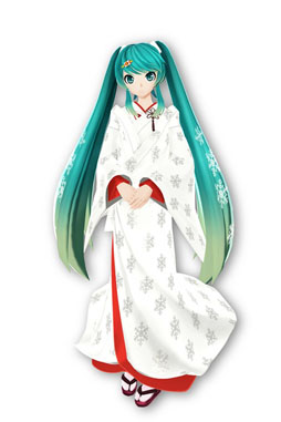 画像ギャラリー No.004のサムネイル画像 / 「初音ミク -Project DIVA f-」最新DLCは白無垢姿のミク。2月5日に配信