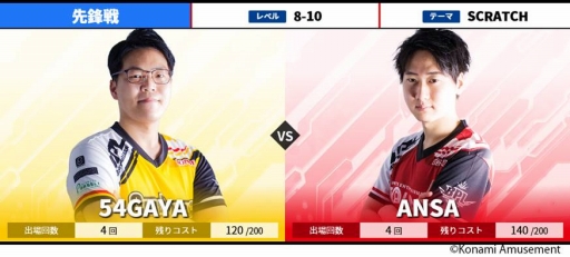 画像ギャラリー No.002のサムネイル画像 / BEMANI PRO LEAGUE 2021，セカンドステージ第3試合と第4試合の対戦カードが発表