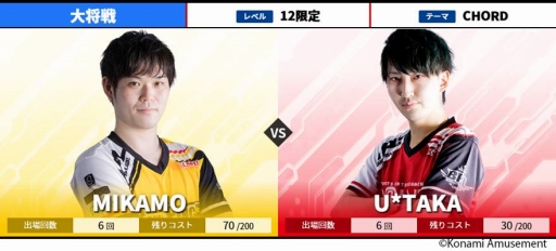 画像ギャラリー No.004のサムネイル画像 / BEMANI PRO LEAGUE 2021，セカンドステージ第3試合と第4試合の対戦カードが発表