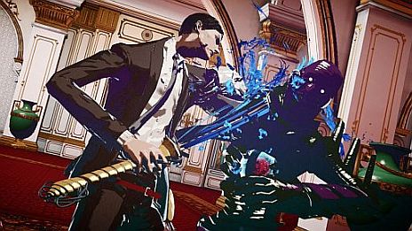 画像ギャラリー No.001のサムネイル画像 / 「KILLER IS DEAD」，モンドの強化に不可欠な処刑アクション「ファイナルジャッジメント」が明らかに。京都でヤクザと戦うエピソード「闇に消えた虎」も公開