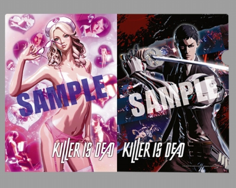 画像ギャラリー No.005のサムネイル画像 / 「KILLER IS DEAD」の店舗特典情報が公開。PC用壁紙や図書カードに，モンドガールやイメージガールの姿をあしらった仕様