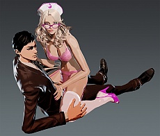 画像ギャラリー No.009のサムネイル画像 / 「KILLER IS DEAD」，相手の服が透けてみえる「ジゴログラス」の使用シーンを確認できるムービー「ジェシカのプレイ日記 ジゴロ編 #1」の配信がスタート