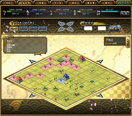 画像ギャラリー No.017のサムネイル画像 / 「ブラウザ戦国BASARA」，攻略情報第2弾を公開。武将や兵の能力を把握して領地を拡大せよ