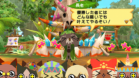 画像ギャラリー No.003のサムネイル画像 / 「アイルーでパズルー」，発売日までの連載企画「パズルーの短期集中講座」の第1回を公開。アイルー達の必殺技を収録したムービーも
