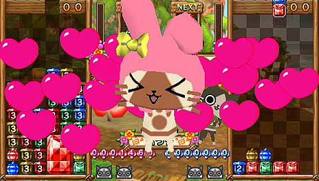 画像ギャラリー No.005のサムネイル画像 / 「アイルーでパズルー」は本日発売。「トロ」「クロ」の“お面”の出現条件や，“スーパープレイ動画”が公開に