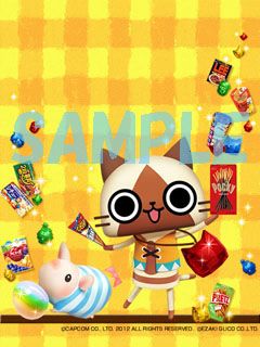 画像ギャラリー No.005のサムネイル画像 / 「アイルーでパズルー」がグリコのファンクラブとコラボ。オリジナル壁紙を配信
