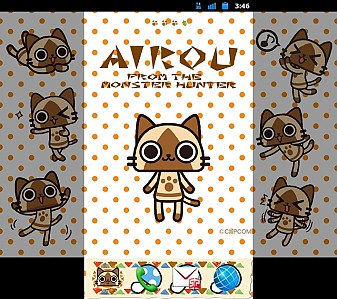 画像ギャラリー No.003のサムネイル画像 / マチキャラやデコメなど,アイルーのスマホ向けデジタルコンテンツが配信に