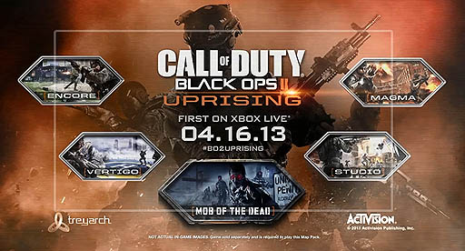画像ギャラリー No.002のサムネイル画像 / 「Call of Duty: Black Ops 2」のXbox 360向け最新DLC「Uprising」が欧米で2013年4月16日に配信開始。4人のギャングは，ゾンビで溢れる孤島の監獄で生き延びられるのか
