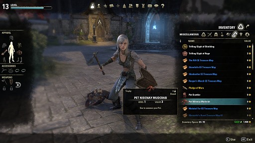 画像ギャラリー No.014のサムネイル画像 / 「The Elder Scrolls Online」でクローズドβテスト開催中。PTSでは製品版に付属する特典アイテムが公開に