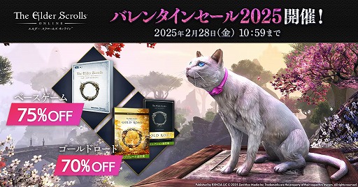 画像ギャラリー No.006のサムネイル画像 / ベースゲームが660円，最新チャプターが1782円！ DMM GAMESで「エルダー・スクロールズ・オンライン」のバレンタインセールがスタート