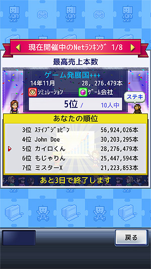 画像ギャラリー No.003のサムネイル画像 / Apple Arcade版「ゲーム発展国++」,アップデートでオフィスの着せ替え機能や“世界Netランキング機能”を実装