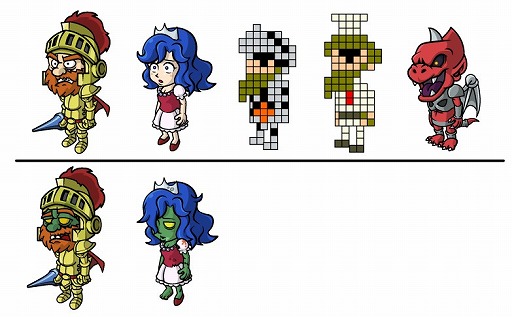 画像ギャラリー No.023のサムネイル画像 / 「ゾンビカフェ」が「魔界村」とコラボ第2弾を実施。ドット絵のアーサーが登場