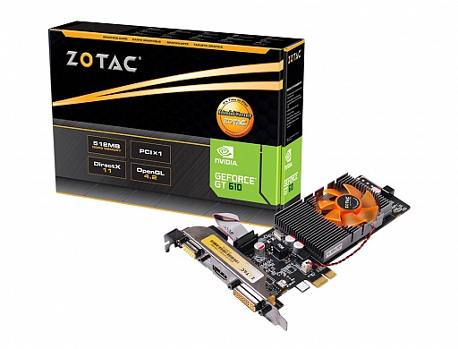 画像ギャラリー No.010のサムネイル画像 / ZOTAC,PCIe x1接続のGT 610カードなど,GT 600シリーズ搭載の7製品
