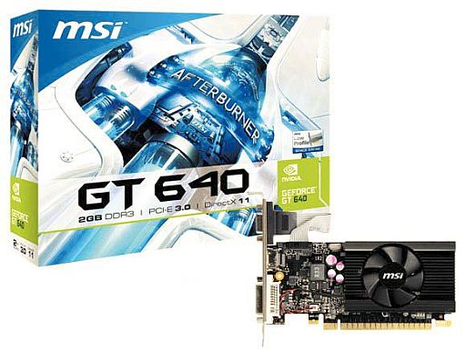 画像ギャラリー No.001のサムネイル画像 / アスク,Low Profile対応で1スロット仕様のMSI製GT 640カードを発売