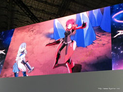画像ギャラリー No.002のサムネイル画像 / ［TGS 2012］水着姿？での戦闘シーン入りのPVも上映された「エクストルーパーズ」ステージをレポート。TGS会場で試遊すると“餃子の王将”の割引券がもらえるサービスも