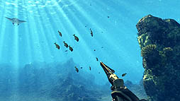 画像ギャラリー No.007のサムネイル画像 / オーバーランド,モリで突いて魚を捕るスピアフィッシングシム「デプス ハンター」を,2012年5月18日にリリース