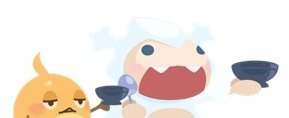 画像ギャラリー No.008のサムネイル画像 / 「クックと魔法のレシピ」4周年記念イベントを実施。グルメハンター「くいたろー」が登場