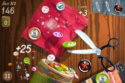 画像ギャラリー No.004のサムネイル画像 / ちょきちょき切ってボタンを集めるiOS向け「Cut the Buttons」が日本語に対応