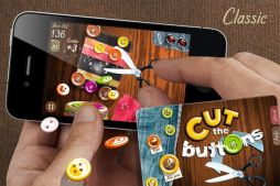 画像ギャラリー No.005のサムネイル画像 / ちょきちょき切ってボタンを集めるiOS向け「Cut the Buttons」が日本語に対応