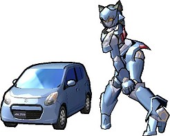 画像ギャラリー No.010のサムネイル画像 / 「超速変形ジャイロゼッター アルバロスの翼」,国産自動車メーカー・スズキ,ダイハツが参戦。実在する車アルト/ワゴンR/タント/ムーヴなどがメカに変形