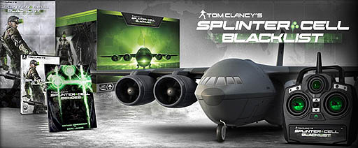 画像ギャラリー No.001のサムネイル画像 / 「Tom Clancy's Splinter Cell: Blacklist」の最新トレイラー公開。北米向けのコレクターズエディションにはラジコン飛行機が同梱
