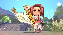画像ギャラリー No.003のサムネイル画像 / 「ぎごしょくマスター」勇ましい「猛虎着せ替え武器」が当たる福袋を販売開始