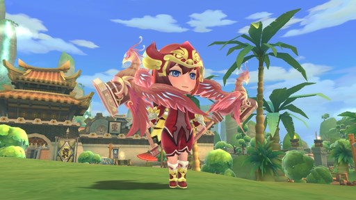 画像ギャラリー No.001のサムネイル画像 / 「ぎごしょくマスター」黄金色に輝く金蛇と四神の朱雀が着せ替え武器として登場