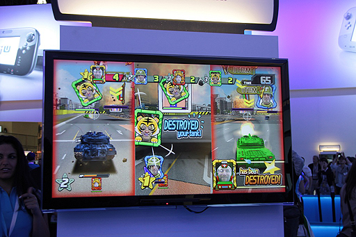 画像ギャラリー No.003のサムネイル画像 / ［E3 2012］任天堂ブースで戦車ゲーム「TANK! TANK! TANK!」をプレイ。アーケード版にはないWii Uならではの機能も搭載
