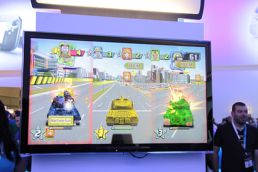 画像ギャラリー No.004のサムネイル画像 / ［E3 2012］任天堂ブースで戦車ゲーム「TANK! TANK! TANK!」をプレイ。アーケード版にはないWii Uならではの機能も搭載